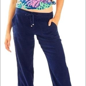 Navy linen Lilly Pulitzer Relaxed Pants